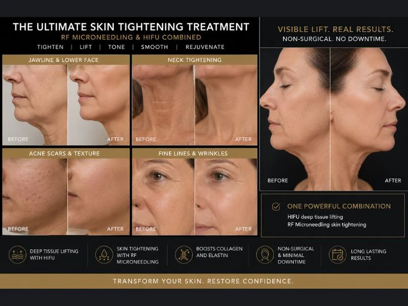 Results of combined treatment for the ultimate skin tightening treatment Dudley